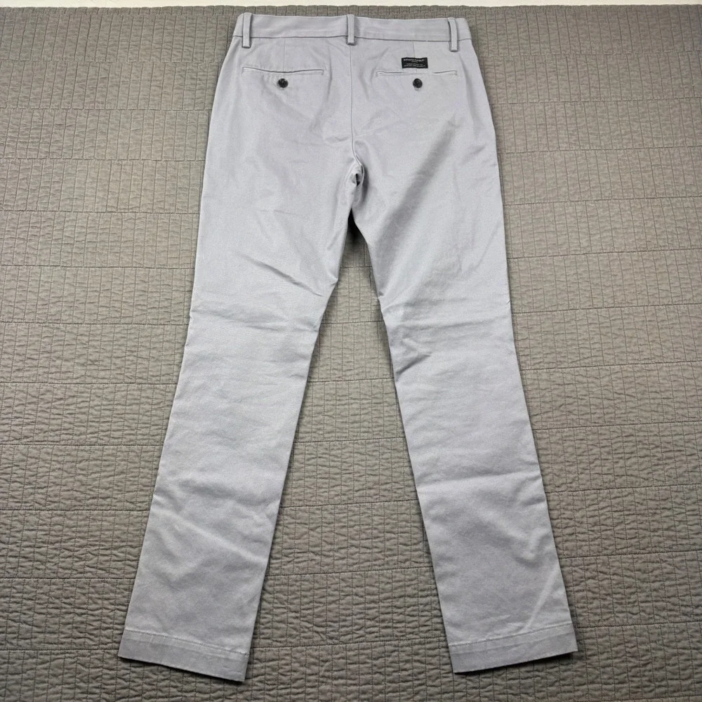 Banana Republic Fulton Skinny Fit Chino Pants Mens 30x32 (31x31) Light Grey